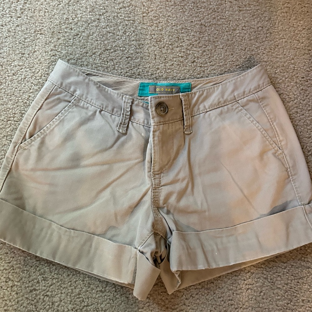 Old Navy Tan Shorts Casual Cotton Blend